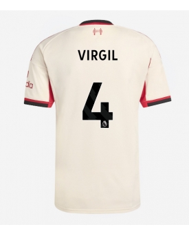 Liverpool Virgil van Dijk #4 Maglia Gara Trasferta Repliche 2025-26 Maniche Corte